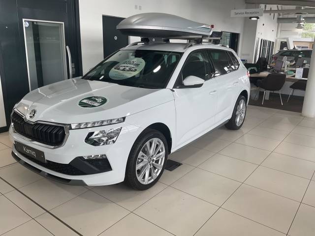 Skoda Kamiq 1.0 TSI SE L Edition DSG Euro 6 (s/s) 5dr SUV Petrol Moon WhiteSkoda Kamiq 1.0 TSI SE L Edition DSG Euro 6 (s/s) 5dr SUV Petrol Moon White at Derek Slack Motors Middlesbrough