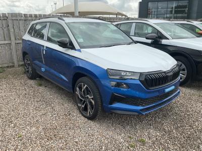 Skoda Karoq 2.0 TSI SportLine Edition DSG 4WD Euro 6 (s/s) 5dr SUV Petrol Race BlueSkoda Karoq 2.0 TSI SportLine Edition DSG 4WD Euro 6 (s/s) 5dr SUV Petrol Race Blue at Derek Slack Motors Middlesbrough