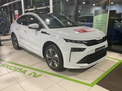 Skoda Enyaq 82kWh 85 Edition Coupe Auto 5dr SUV Electric Moon WhiteSkoda Enyaq 82kWh 85 Edition Coupe Auto 5dr SUV Electric Moon White at Derek Slack Motors Middlesbrough
