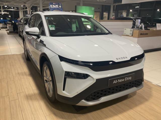 Skoda Elroq 63kWh 60 SE L Auto 5dr SUV Electric Moon WhiteSkoda Elroq 63kWh 60 SE L Auto 5dr SUV Electric Moon White at Derek Slack Motors Middlesbrough
