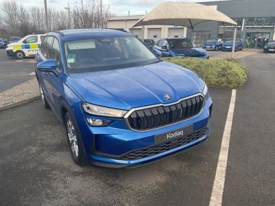 Skoda Kodiaq 1.5 TSI e-TEC MHEV SE DSG Euro 6 (s/s) 5dr (7 Seat) SUV Hybrid Race BlueSkoda Kodiaq 1.5 TSI e-TEC MHEV SE DSG Euro 6 (s/s) 5dr (7 Seat) SUV Hybrid Race Blue at Derek Slack Motors Middlesbrough