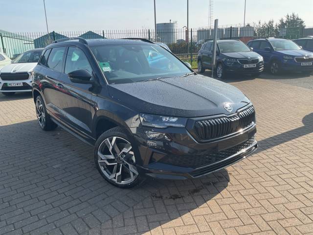 Skoda Karoq 1.5 TSI ACT SportLine Edition Euro 6 (s/s) 5dr SUV Petrol Black MagicSkoda Karoq 1.5 TSI ACT SportLine Edition Euro 6 (s/s) 5dr SUV Petrol Black Magic at Derek Slack Motors Middlesbrough