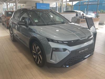 Skoda Elroq 63kWh 60 SportLine Auto 5dr SUV Electric Smokey Silver with Colour Concept Black RoofSkoda Elroq 63kWh 60 SportLine Auto 5dr SUV Electric Smokey Silver with Colour Concept Black Roof at Derek Slack Motors Middlesbrough