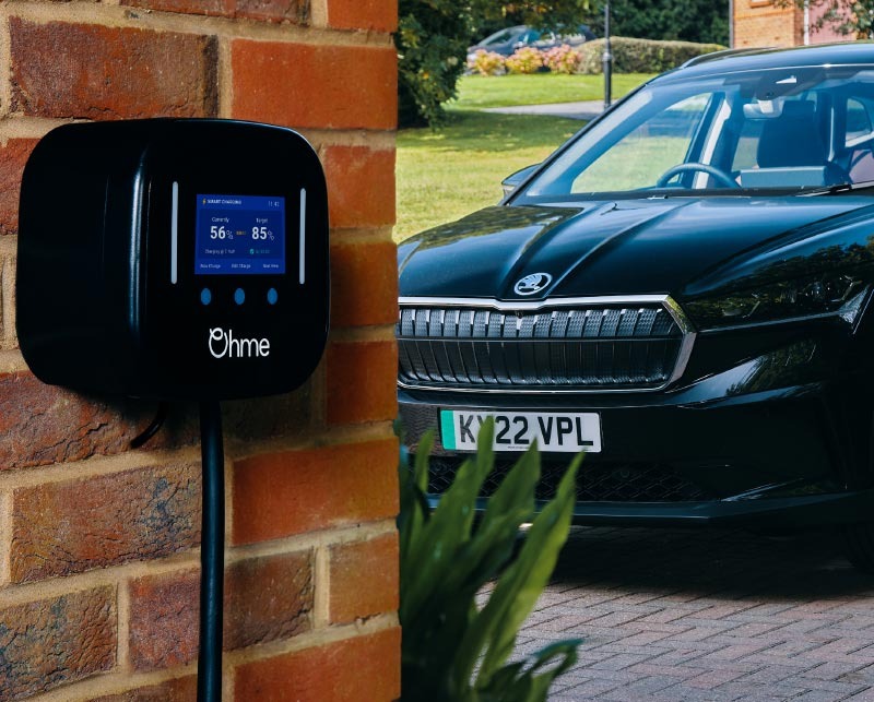 A Derek Slack Motors customer has become the first person in the UK to have an Ohme Electric Vehicle Smart Charger installed at their home.
