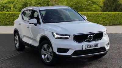Volvo XC40 1.5 T3 Momentum (Rear Parking Camera, Volvo On Call, Heated Front Seats) Estate Petrol WhiteVolvo XC40 1.5 T3 Momentum (Rear Parking Camera, Volvo On Call, Heated Front Seats) Estate Petrol White at Derek Slack Motors Middlesbrough