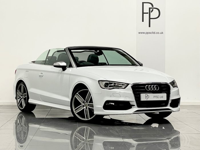 Audi A3 2.0 TDI S Line 2dr Convertible Diesel WHITE