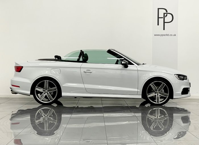 Audi A3 2.0 TDI S Line 2dr Convertible Diesel WHITE