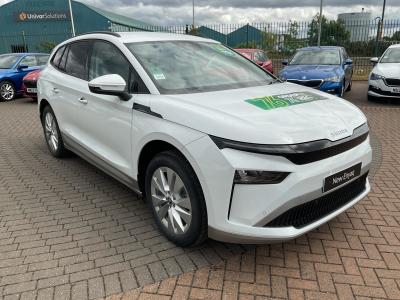 Skoda Enyaq 63kWh 60 SE L Auto 5dr SUV Electric Moon WhiteSkoda Enyaq 63kWh 60 SE L Auto 5dr SUV Electric Moon White at Derek Slack Motors Middlesbrough